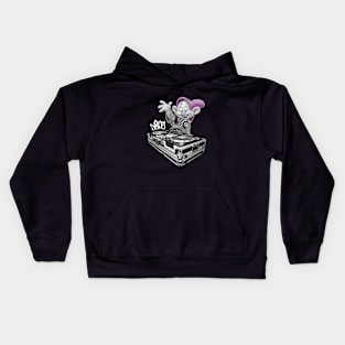 DJ TURNTABLES CARTOON Kids Hoodie